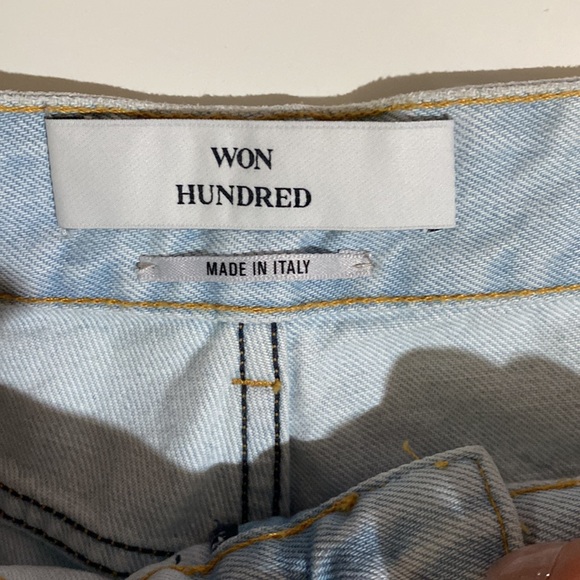 Brand new with tag 🇮🇹 Won Hundred Blue Pearl frost Jean( light wash) - Picture 8 of 14